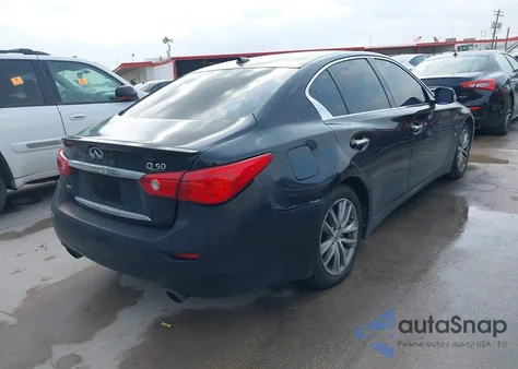 2014 Infiniti Q50 Premium from USA, damaged, VIN JN1BV7AR7EM698741